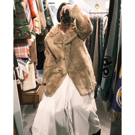70s fake fur coat