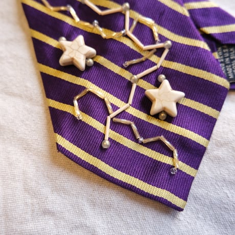 "繕う" collaboration beads embroidery necktie "star"