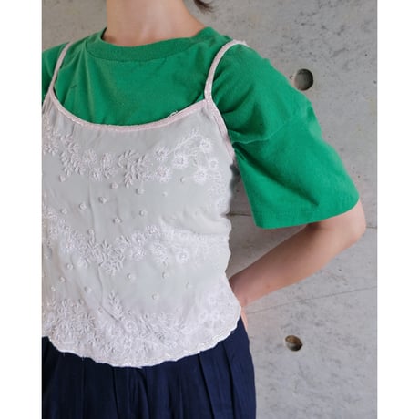 embroidery×beads camisole