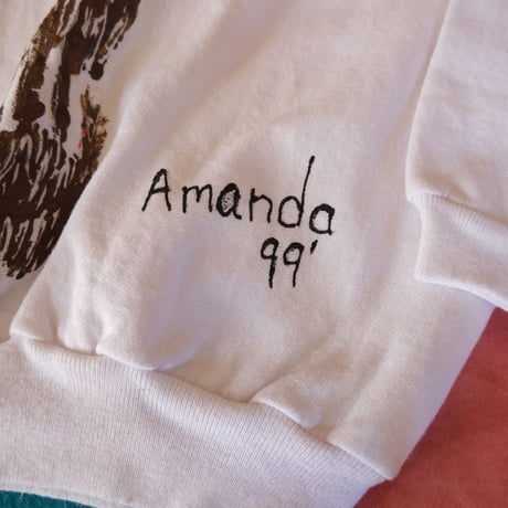 Hanes / hand paint "hand tree" sweat