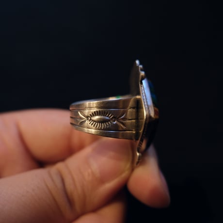 Rainbow Calsilica ring