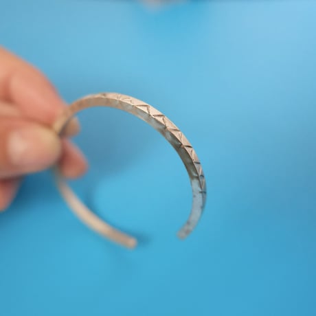 navajo "Elaine Tahe" stamp bangle