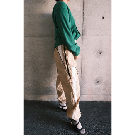 acryl cardigan / green