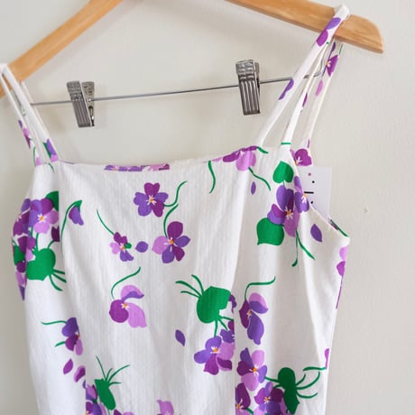 〜70s vintage / floral cami dress