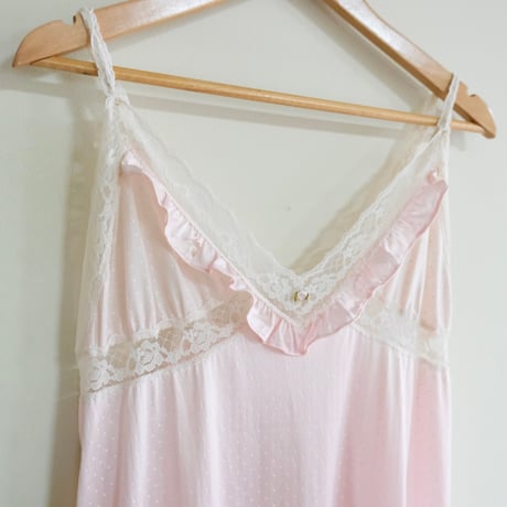 70s pin dot cami dress