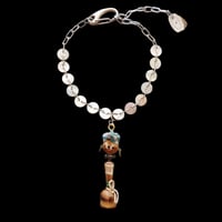 eski. original shell chain necklace "girl mascot"