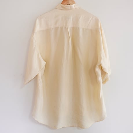 S/S silk shirt / "ivory"