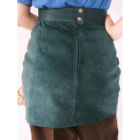 leather mini skirt