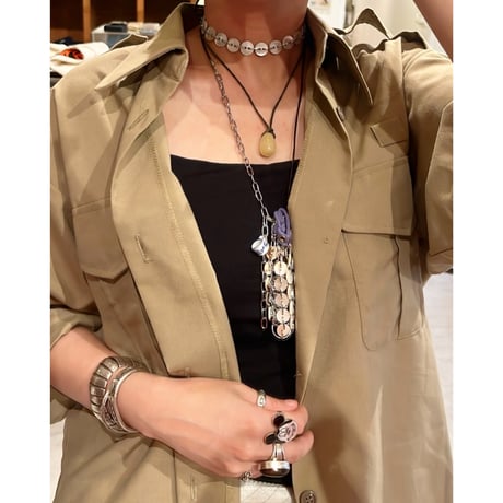eski. original shell chain long necklace