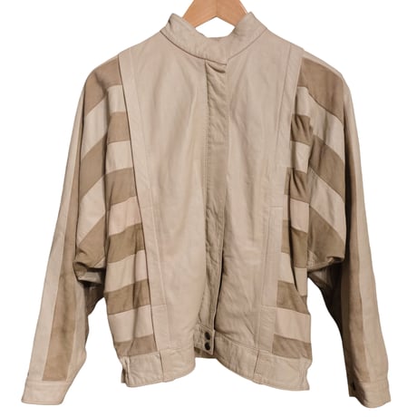dolman sleeve leather jacket