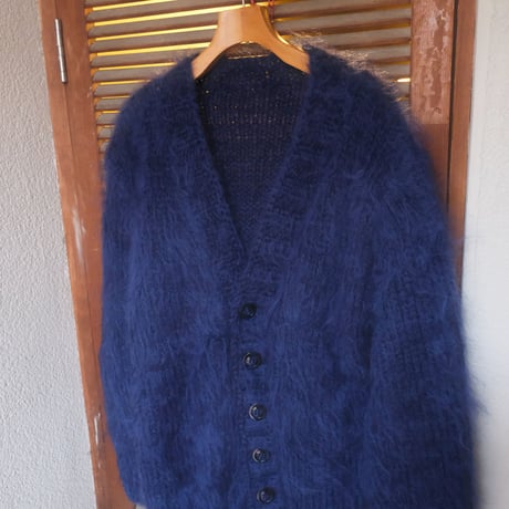"BAA COSTUME MFG." / king  mohair  sweater / navy