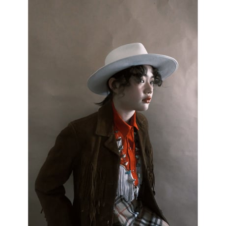 eski. original felt hat / ivory