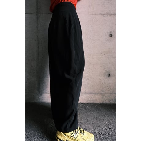 black poly skirt