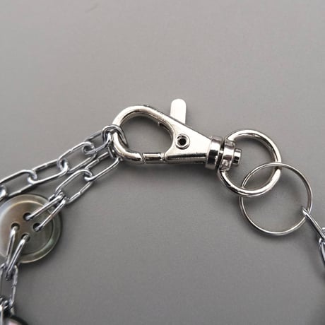 eski. original shell chain necklace "feather"