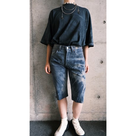 over dye back lettered tee shirts