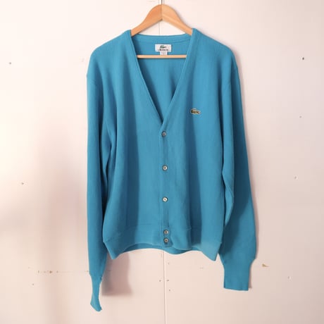 LACOSTE / acryl knit cardigan