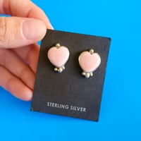 navajo / conch shell heart pierce