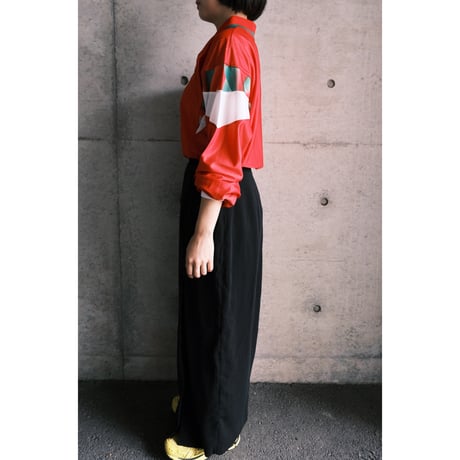 black poly skirt