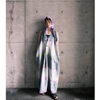 eski.  original dress / overdye × hand paint "border"