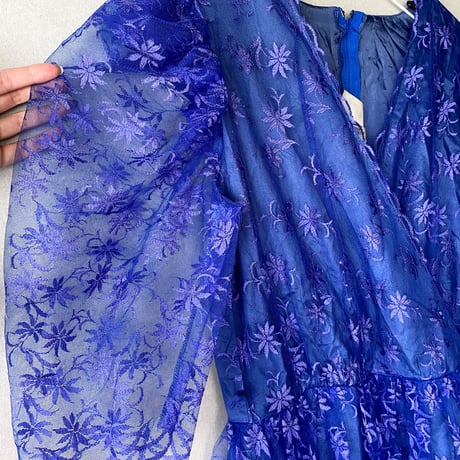 Euro vintage / tulle long dress