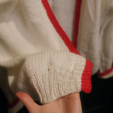 white loose cardigan