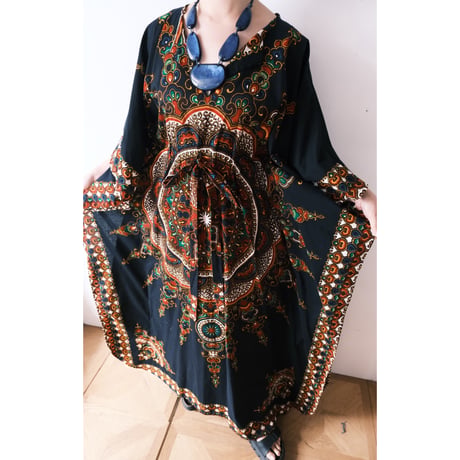 ethnic poncho dress