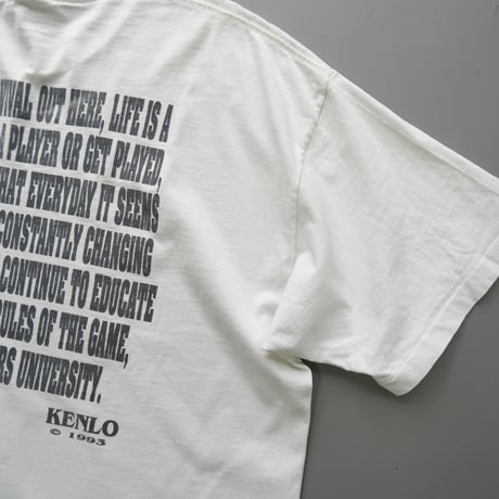 90's anvil / old print tee "P"