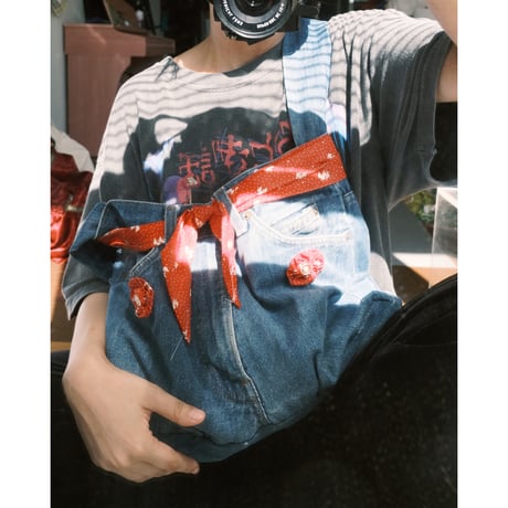 70s levi's denim remake bag