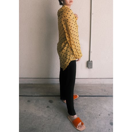 made in Italy / see-through dot shirt