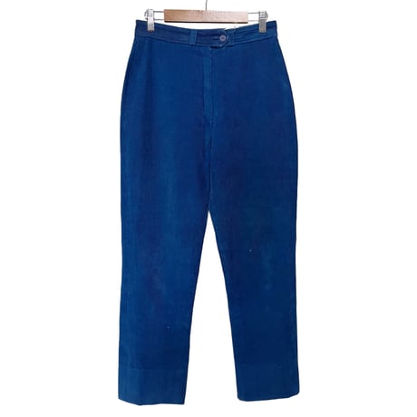 high-waist corduroy pants