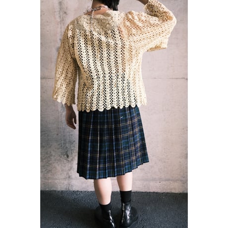 crochet cardigan with flare sleeve