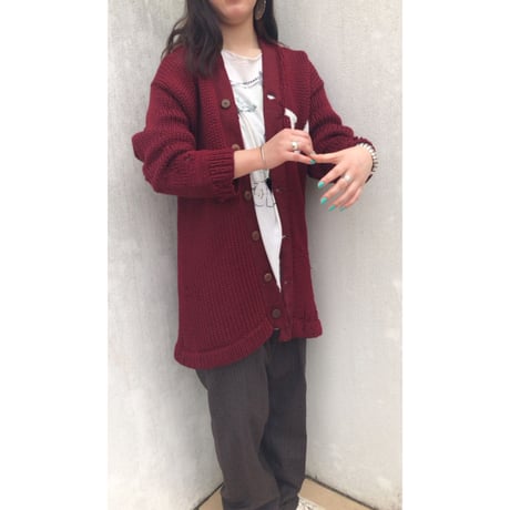 50s〜 unknown / lettered  cardigan