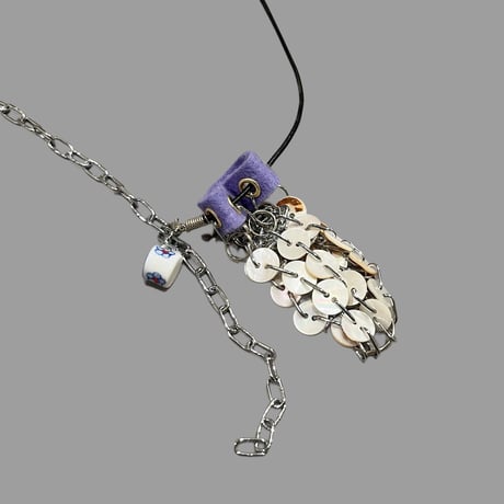 eski. original shell chain long necklace