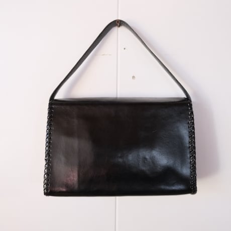 carving leather hand bag