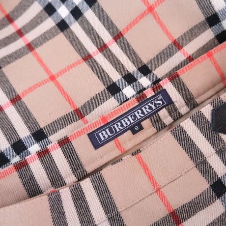 Burberrys / wool check skirt