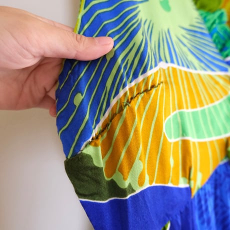 〜70s Hawaiian dress / "LIBERTY HOUSE" fabric