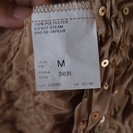 spangle jacket / champagne gold