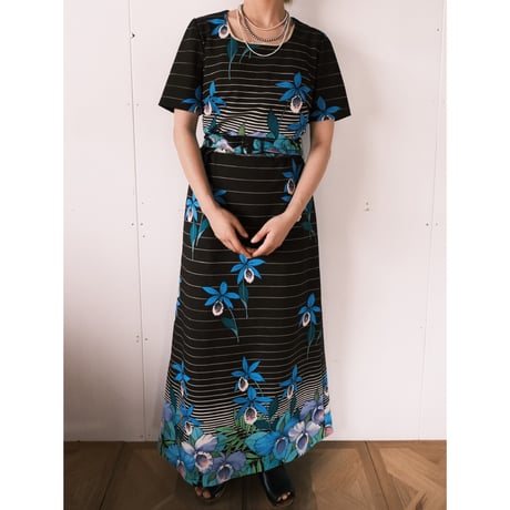 blue flower dress