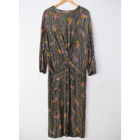 80s layered design dress