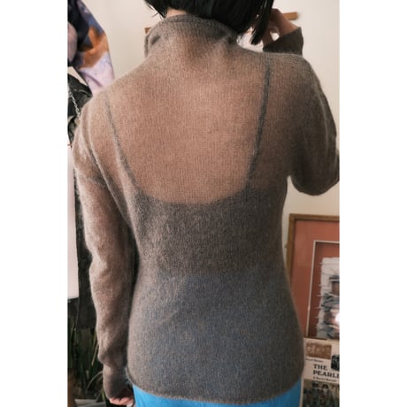 see-through mohair knit