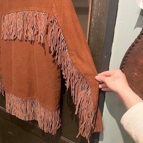 〜70s fake suède fringe jacket