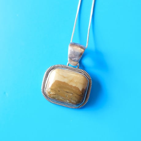 navajo / picture jasper necklace