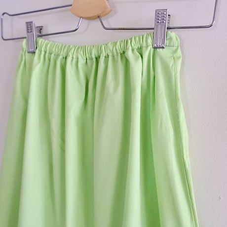 embroidery setup (tops×skirt) “light green”
