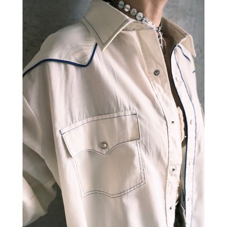western shirt / white