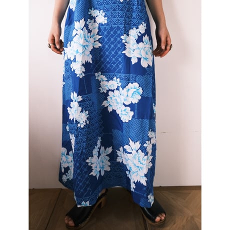 N/S flower dress / blue