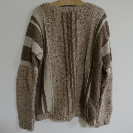 zip-up cardigan / beige