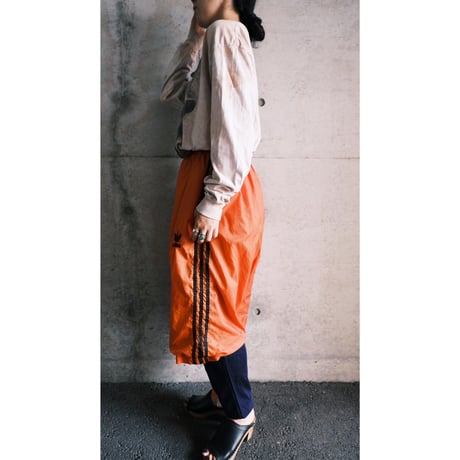 “adidas” orange nylon half pants