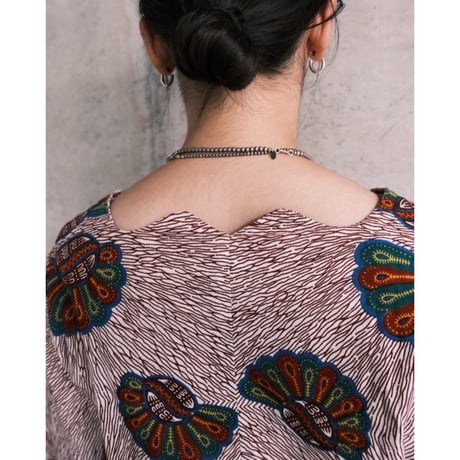 African batik unique neck-hole tops