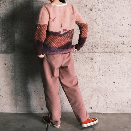 smoky pink easy pants