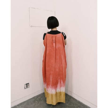 eski.  original dress / overdye "pink × ocher"